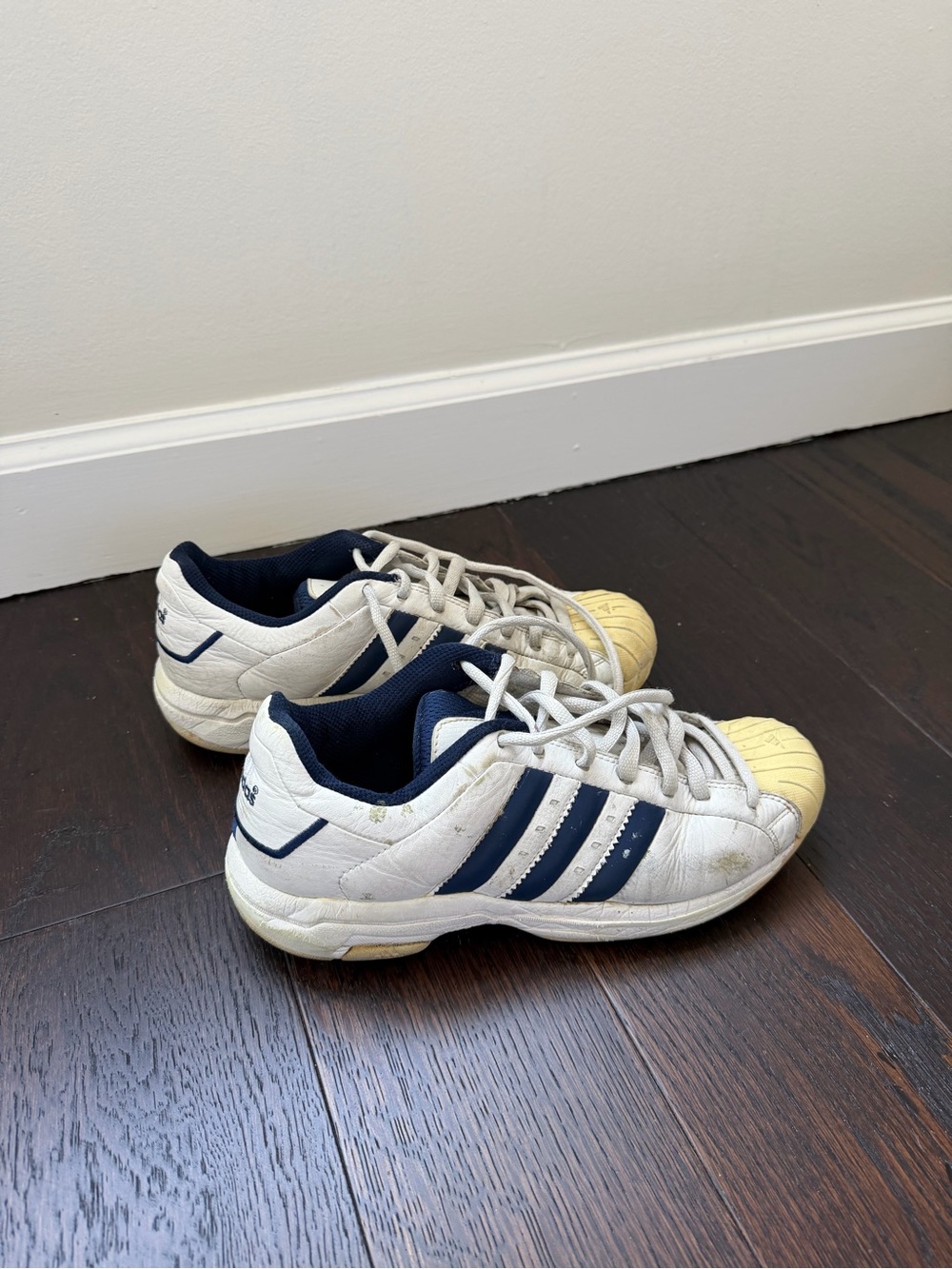 2002 Adidas Superstar 2G White Navy Sneakers